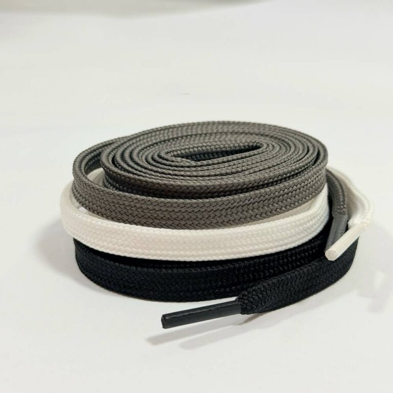 Flat Flat Double-layer Woven Non-crossing Versatile Work Shoes Casual Sneakers Shoe Laces