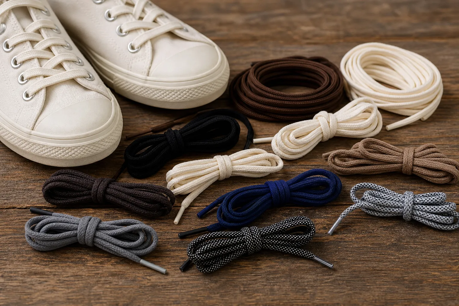 A Beginner's Guide to Shoelaces: Types, Uses, and Tips hero image