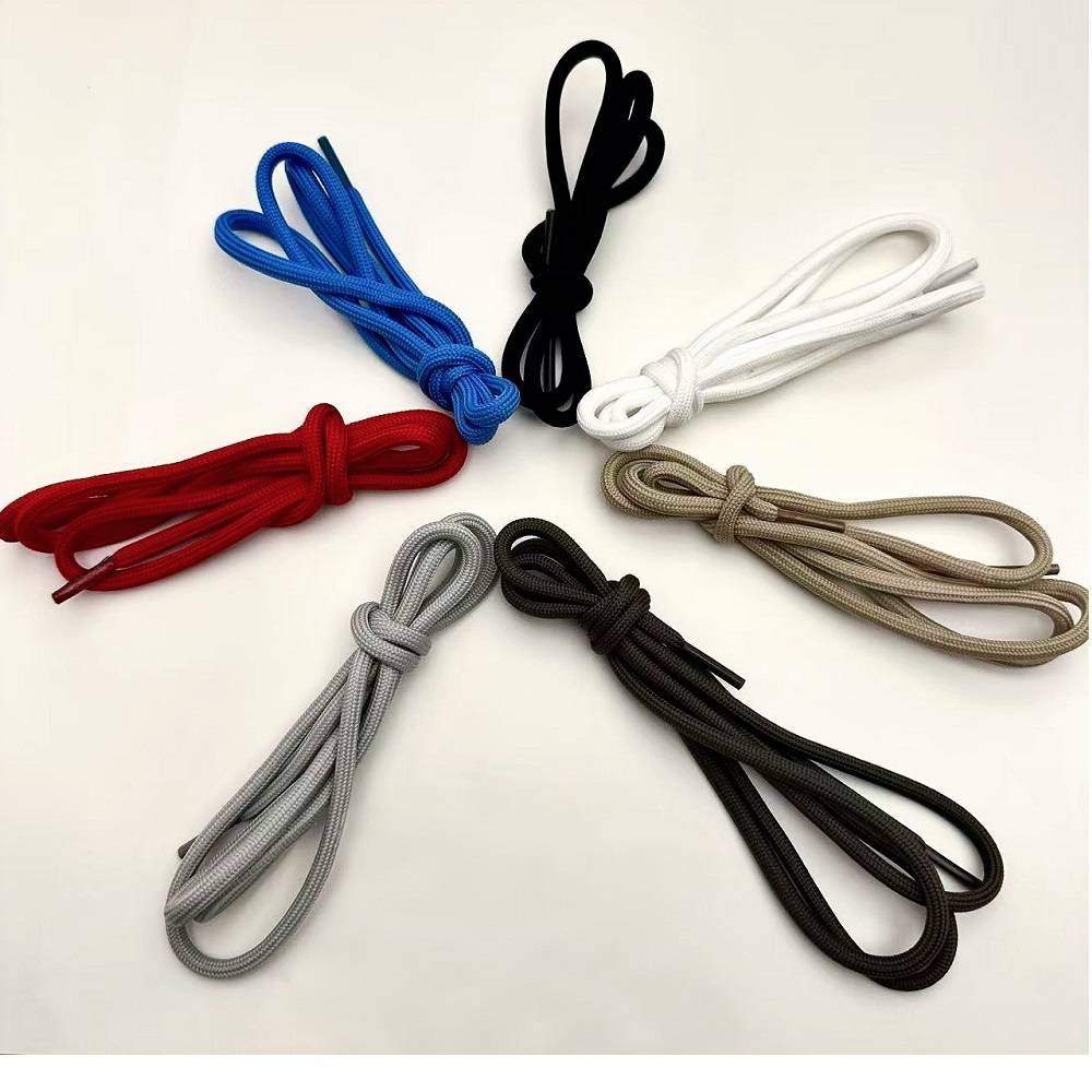 Round Round Polyester Shoelace for Coconut Shoes, Sports Shoes, Dad Shoes, and Martens